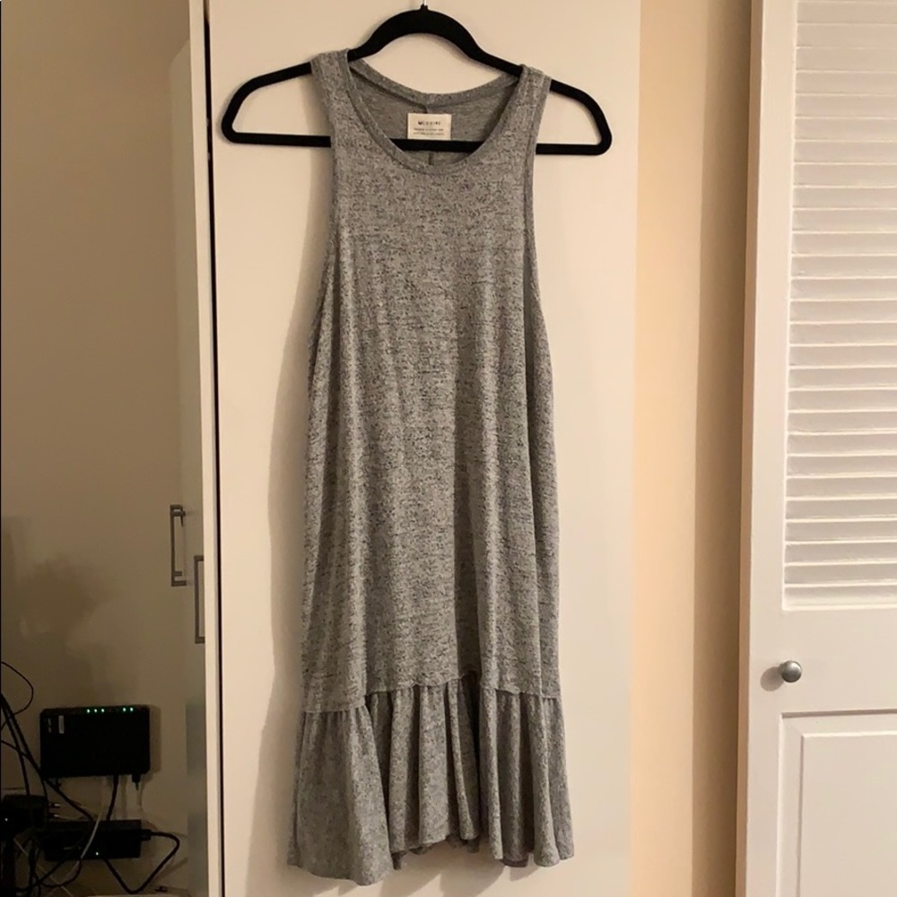 MCGUIRE Grey Drop Waist Le Club Dress - Medium